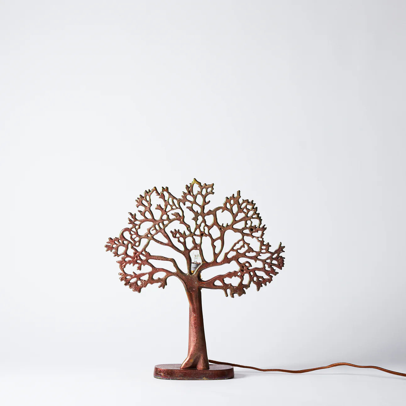 Small tree of life lamp - Oxidised copper finish