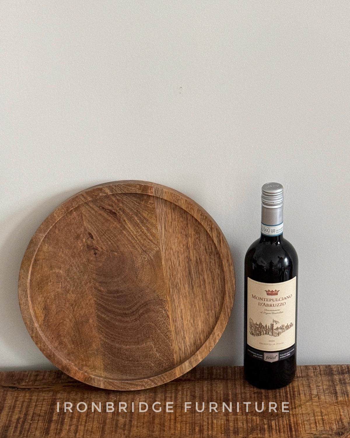 BD7/8 Mango wood round tray - 2 sizes available