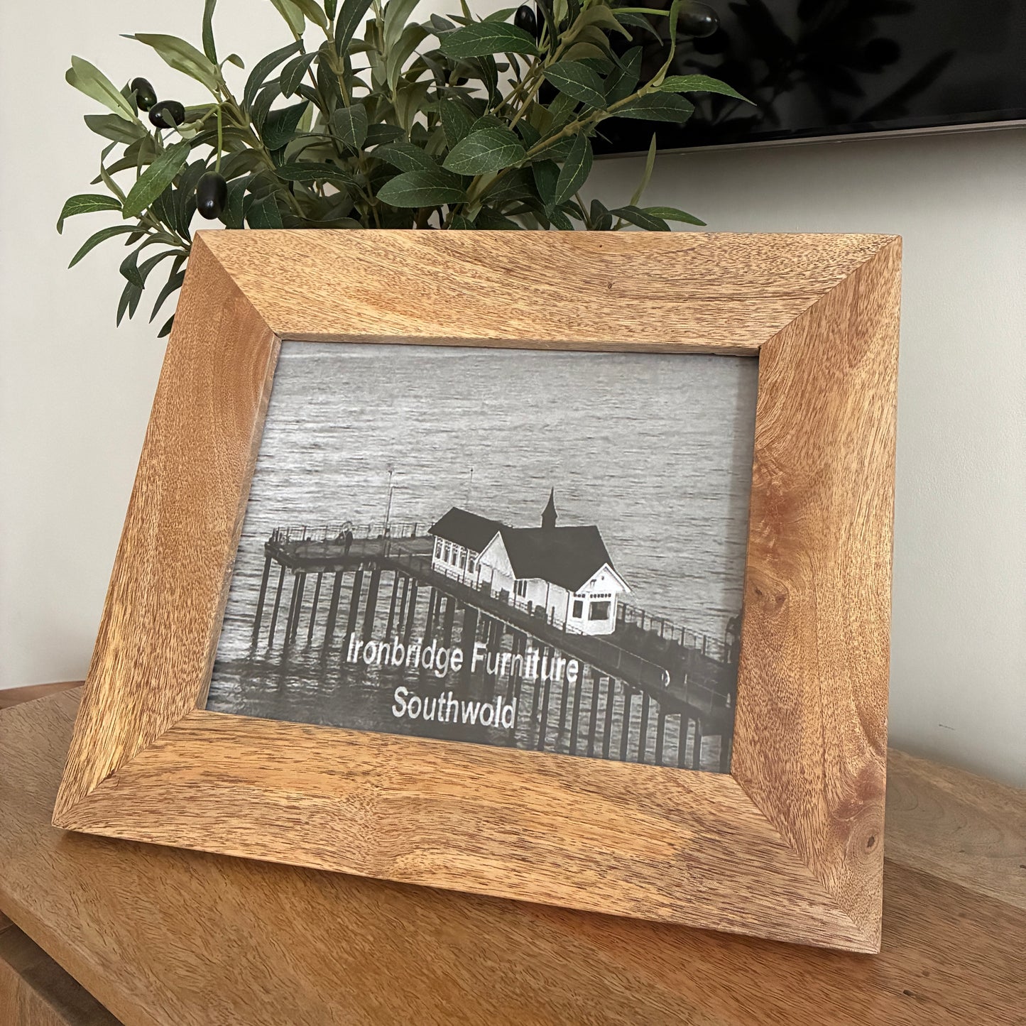 Solid Mango wood picture frames. 8x10", 6x8", 5x7" available. Stand alone or wall hanging.