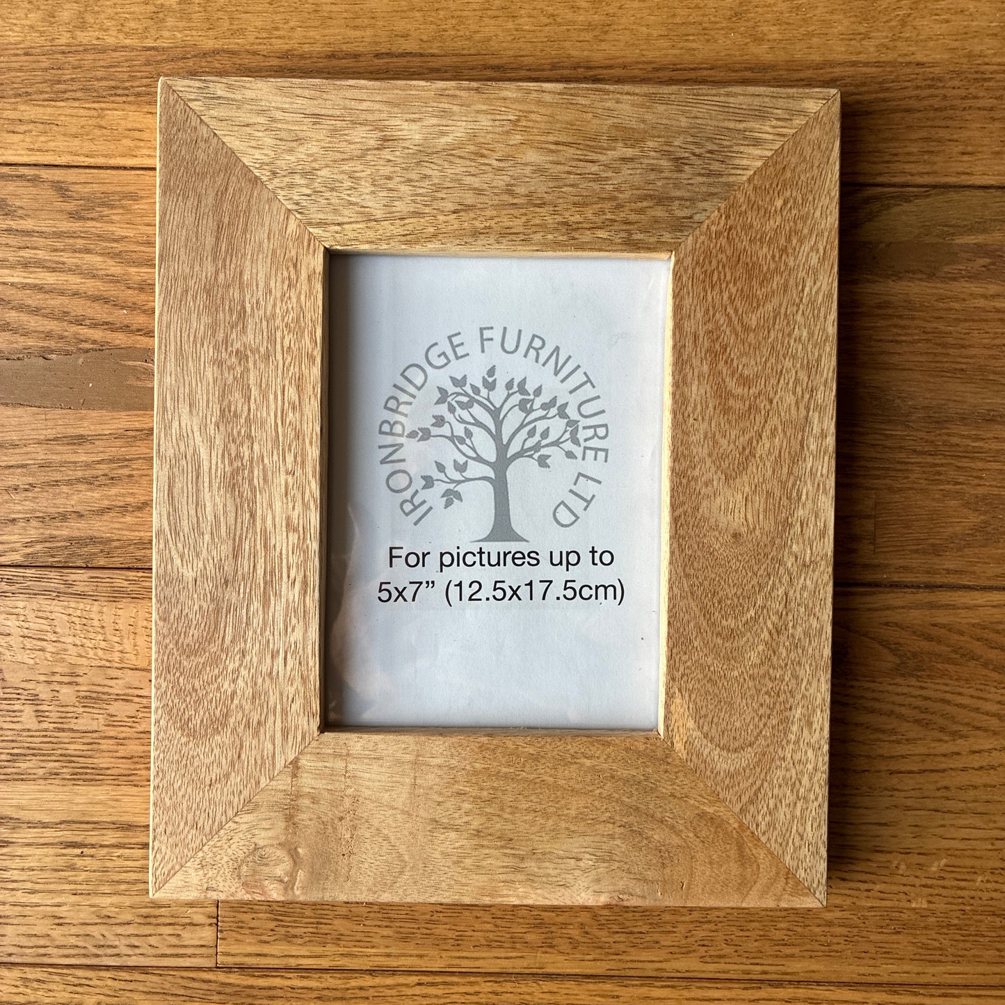 Solid Mango wood picture frames. 8x10", 6x8", 5x7" available. Stand alone or wall hanging.
