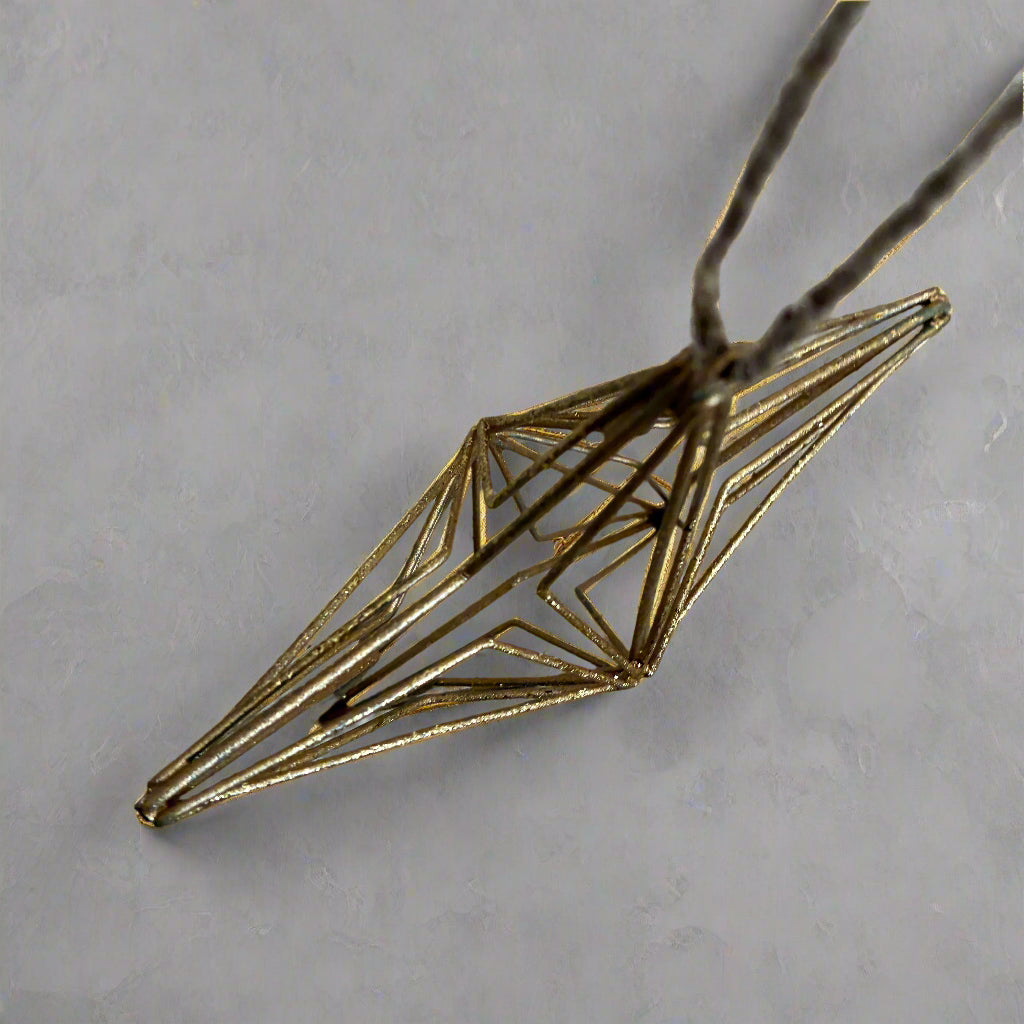 gold star decoration from above