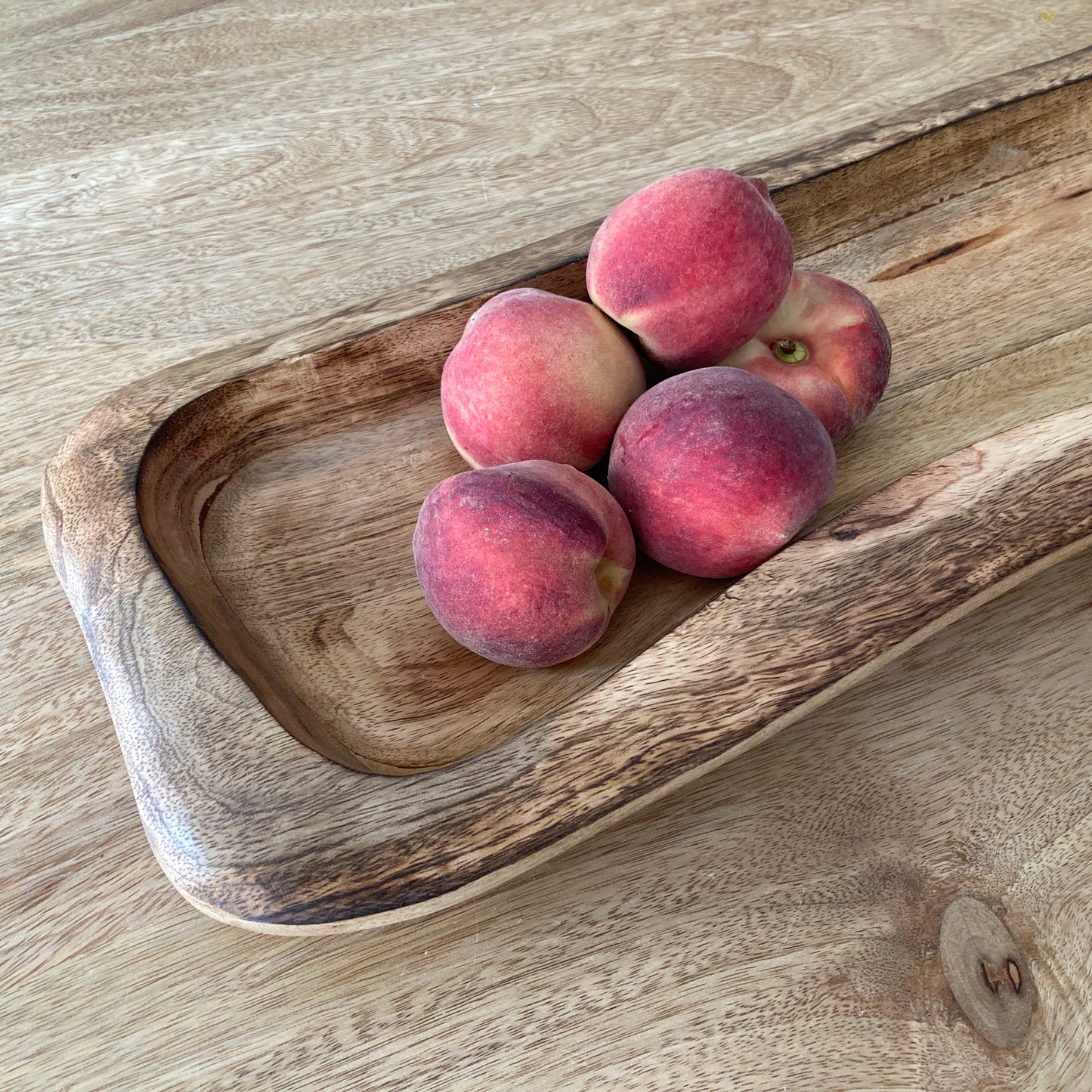 Carved Mango wood dough bowl 57cm