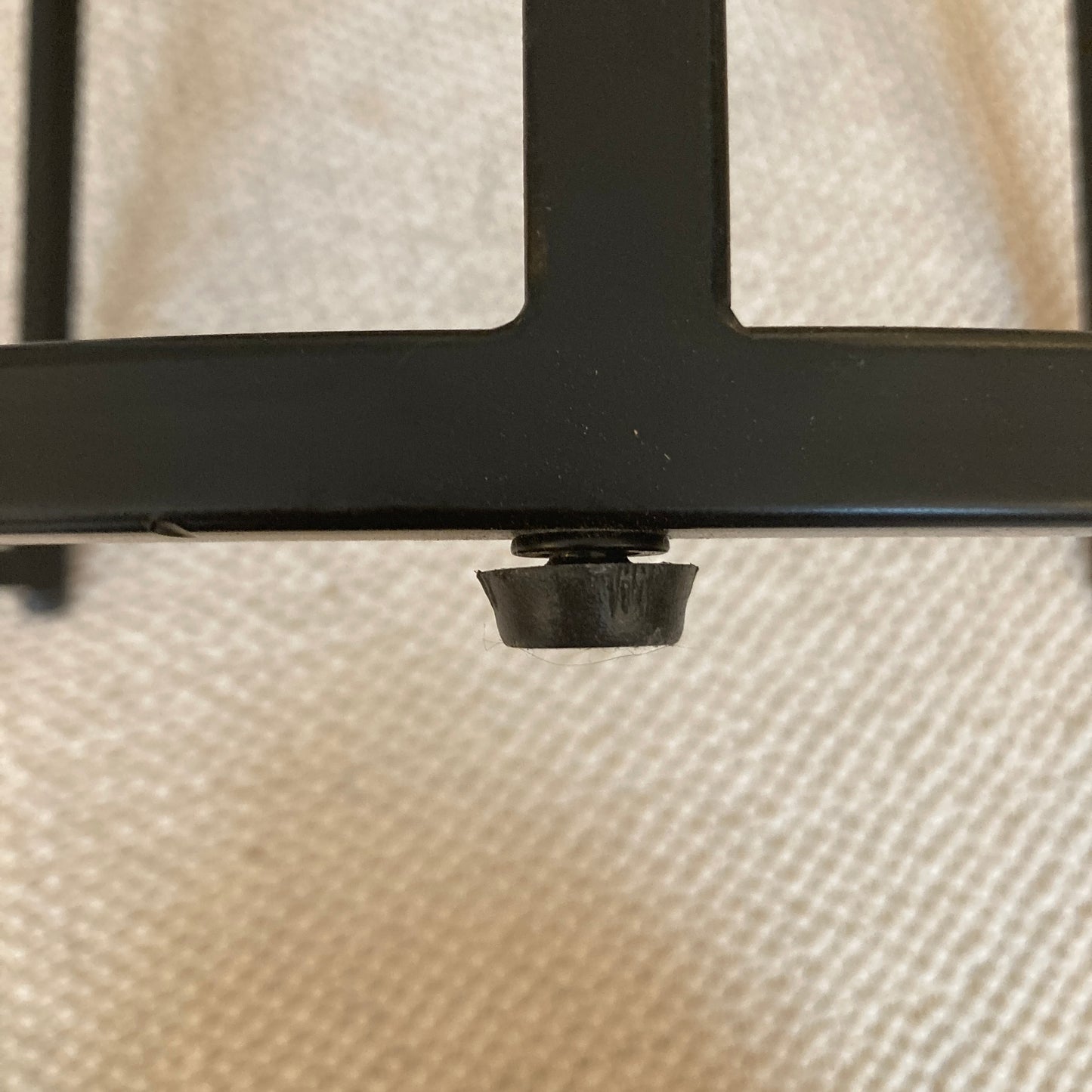 Close up of adjustable feet