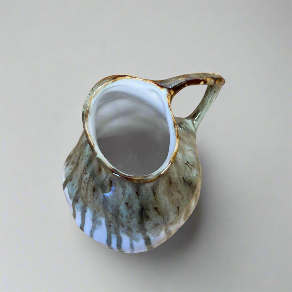 Small glazed pitcher / jug - view from above