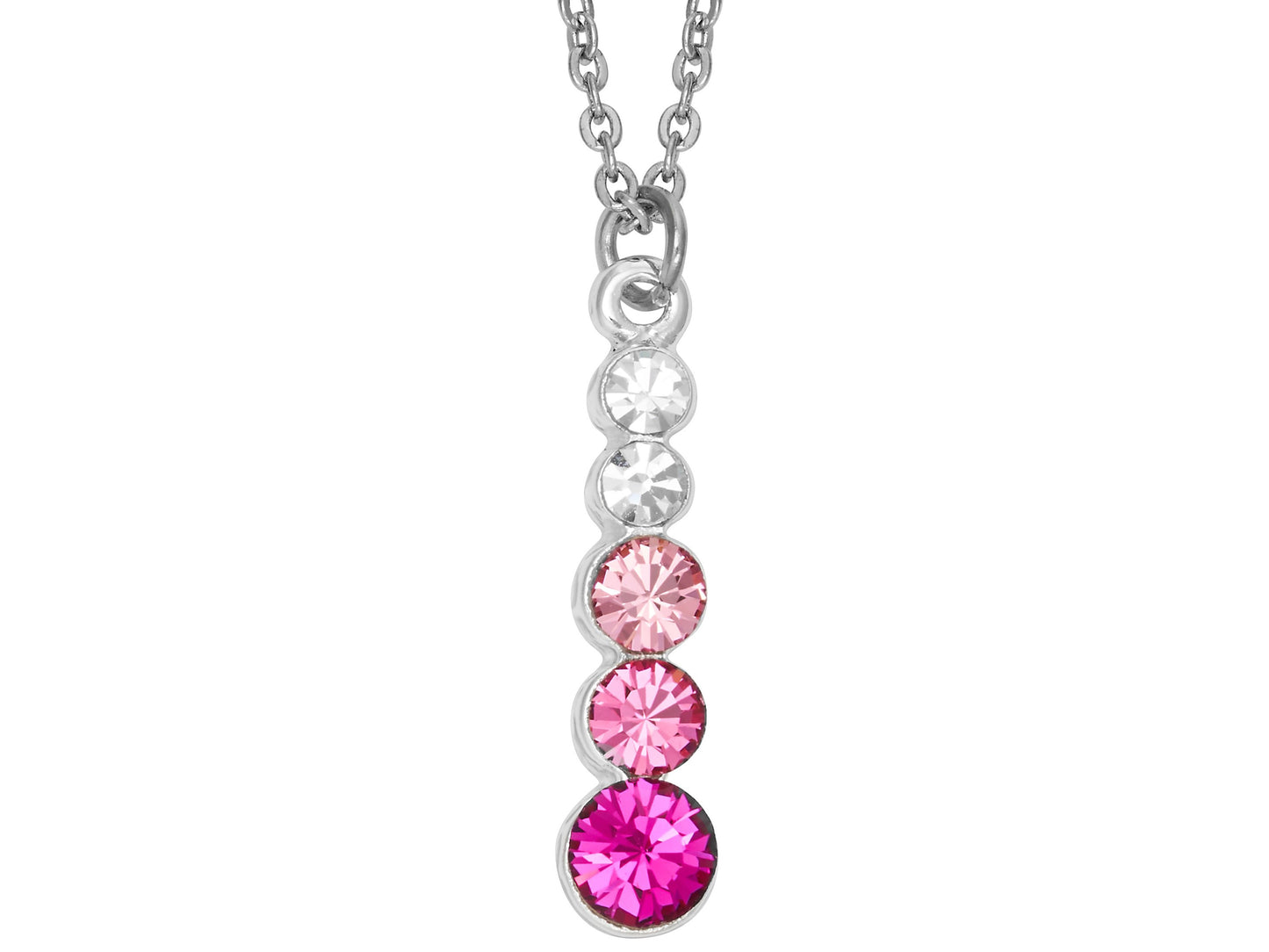 Crystal droplet Silver necklace. - 3 designs
