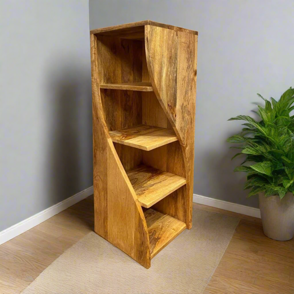 TW29 Medium Twisted Bookcase 90cm high x 28.5cm square