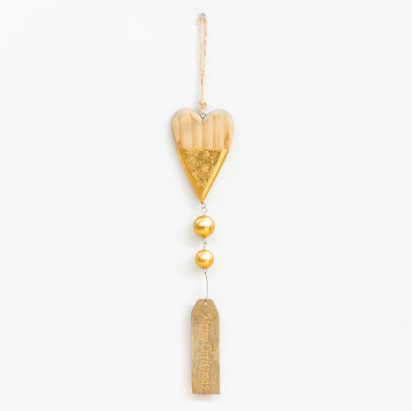 Small hanging heart - golden design