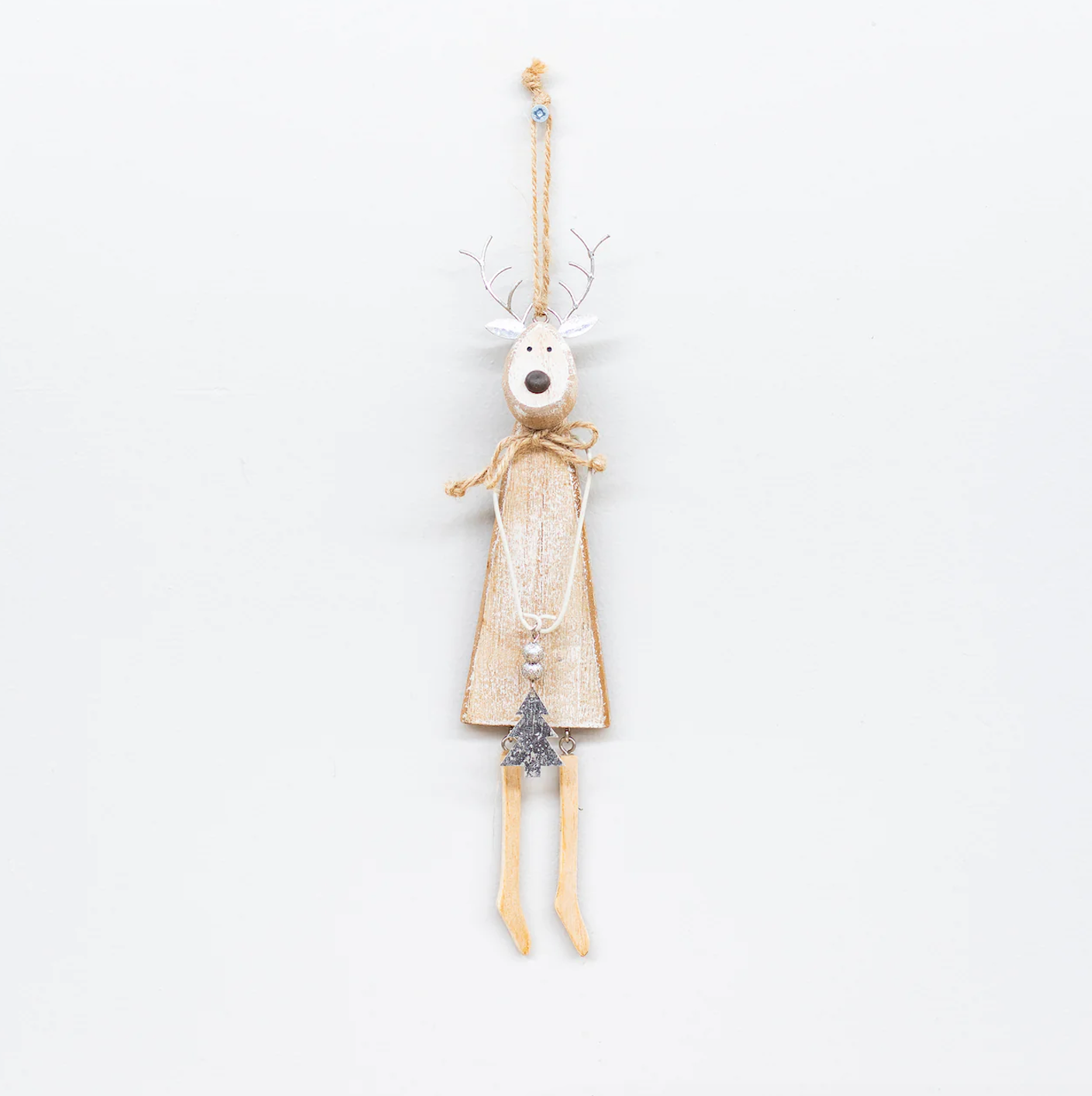 Hanging reindeer with white ears