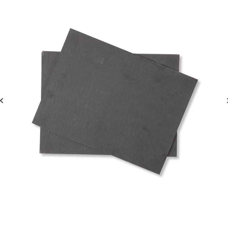 Set of 4 Slate placemats - placed on each other.