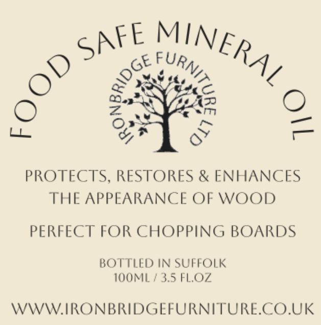Food safe mineral oil for wooden boards - 3 sizes