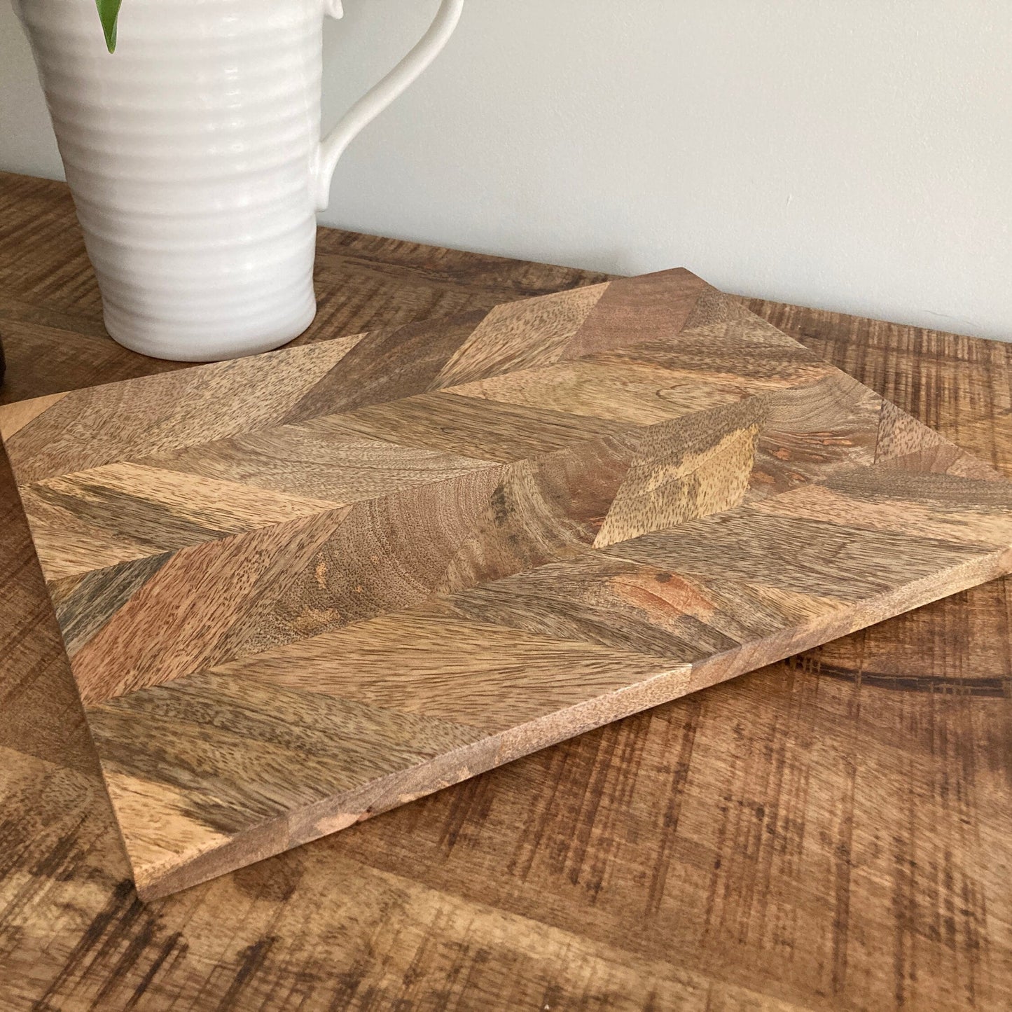 Set of solid Mango wood Parquet placemats