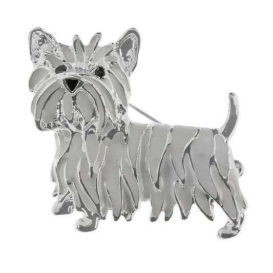 White westie dog brooch IBRO0640C