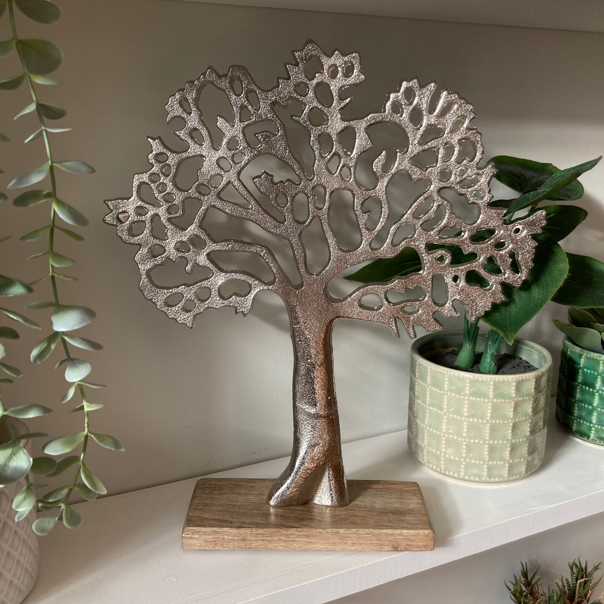 Tree of Life ornament on Mango wood plinth