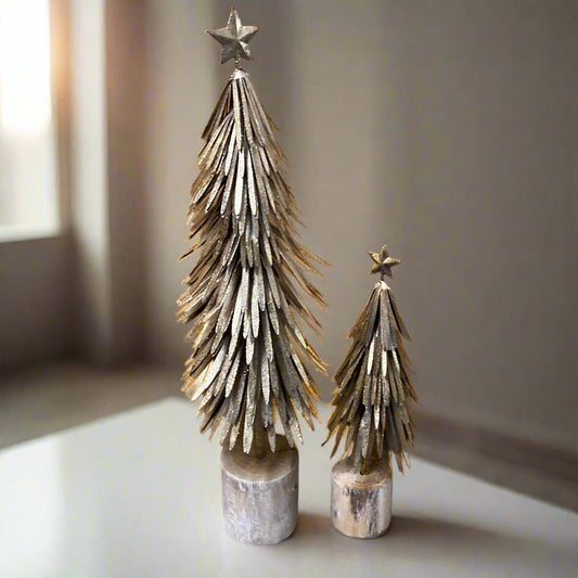 Wooden Christmas trees - two sizes