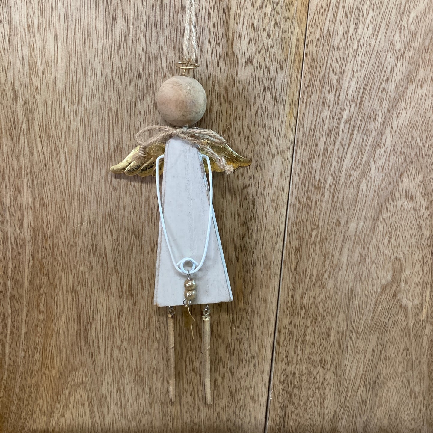 Angel hanging decoration from the front