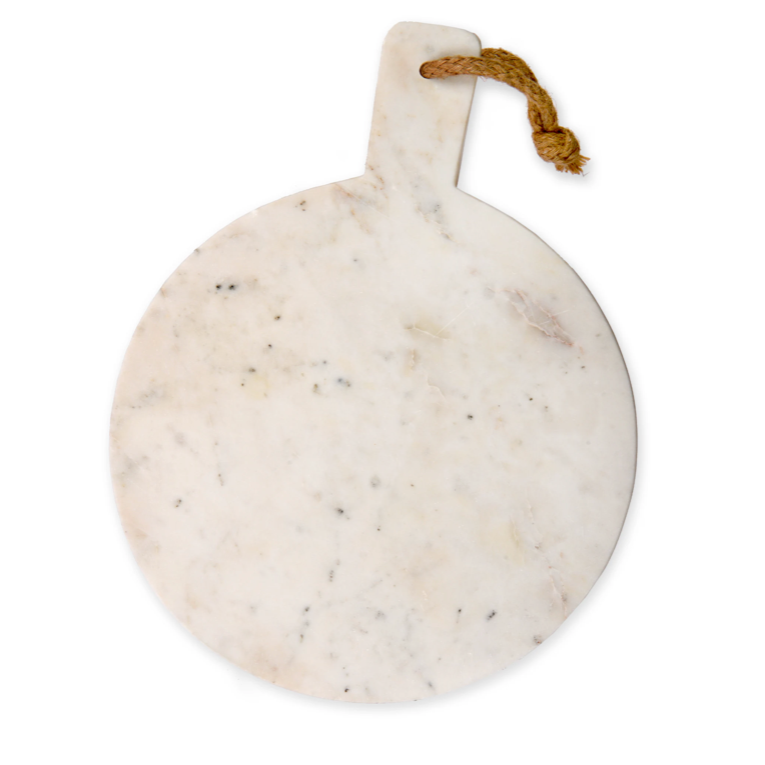Marble chopping board - round or rectangular design. Round design