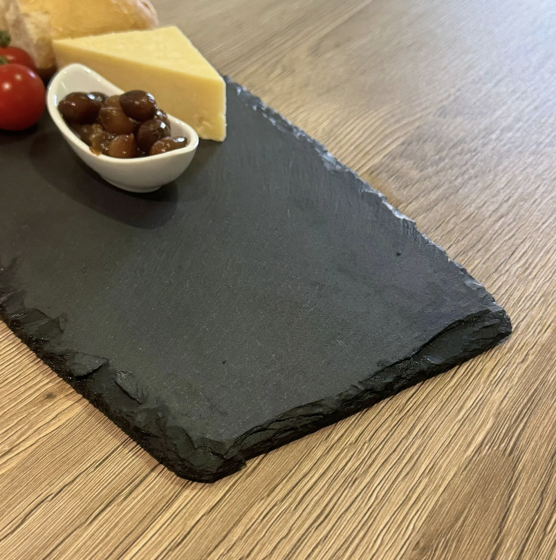 Slate chess board close up