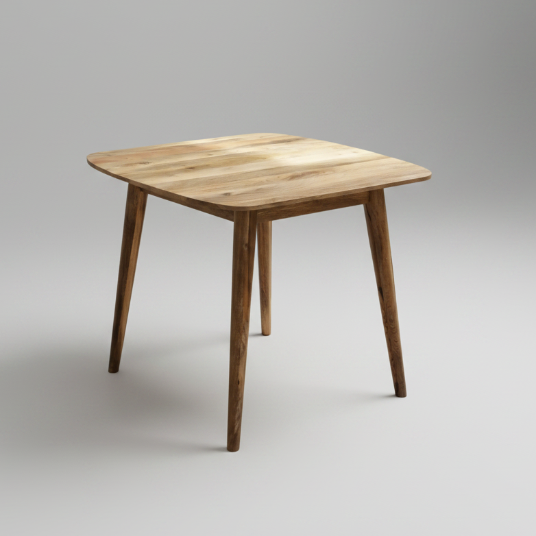 Wooden table with a white background
