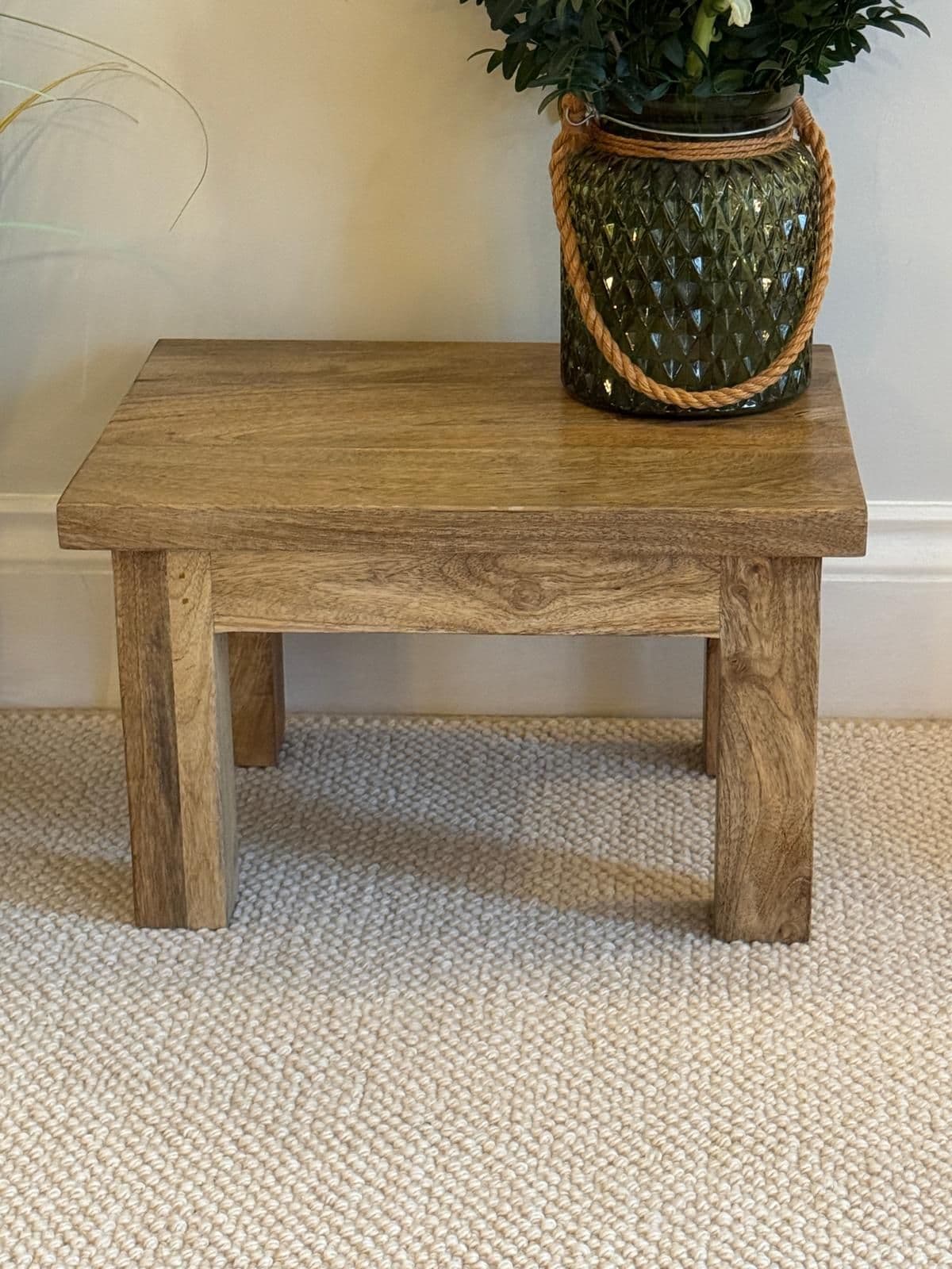Pair of square finish Mango wood coffee table