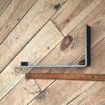 Pair of cast iron lipped brackets. Available in 4 sizes - with measurements