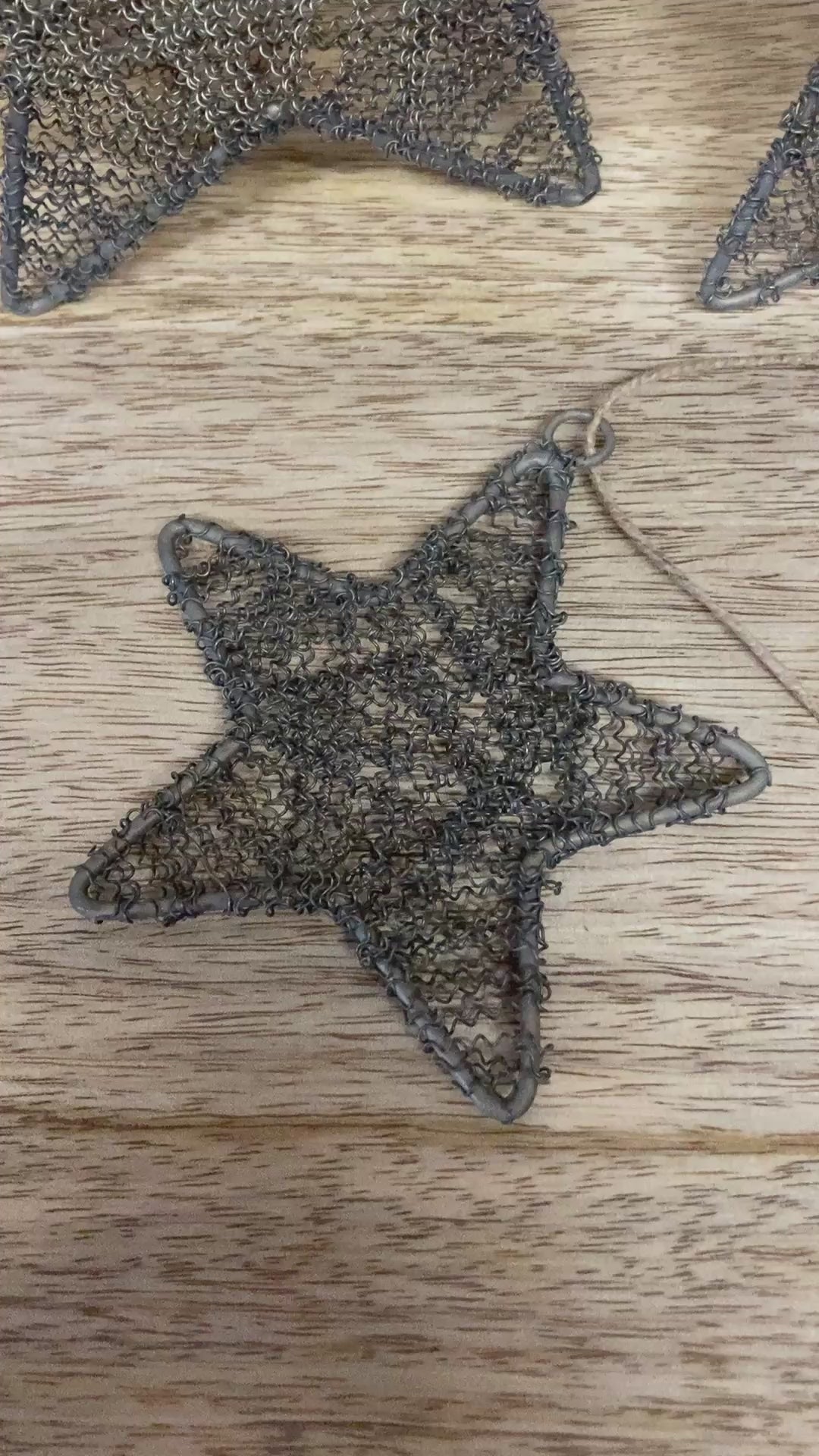Hanging star decorations - video