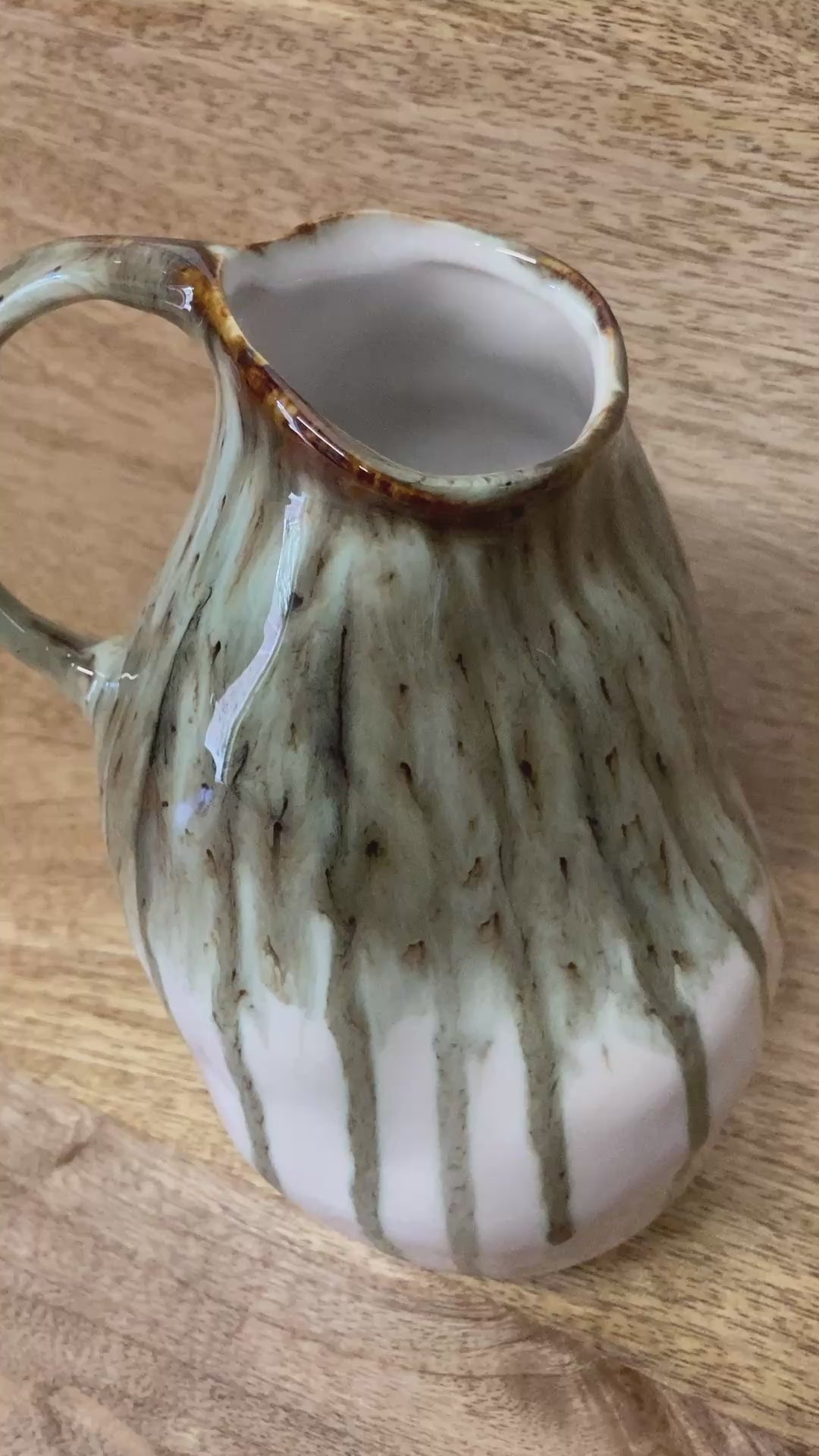 Small glazed pitcher / jug - video